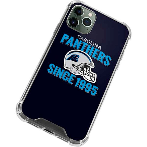 NFL Carolina Panthers Helmet iPhone 12 Pro Clear Case