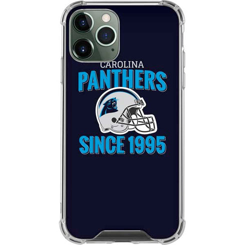 NFL Carolina Panthers Helmet iPhone 12 Pro Max Clear Case