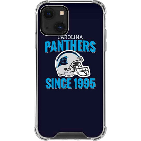 NFL Carolina Panthers Helmet iPhone 13 Clear Case