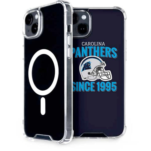 NFL Carolina Panthers Helmet iPhone 14 Plus MagSafe Case