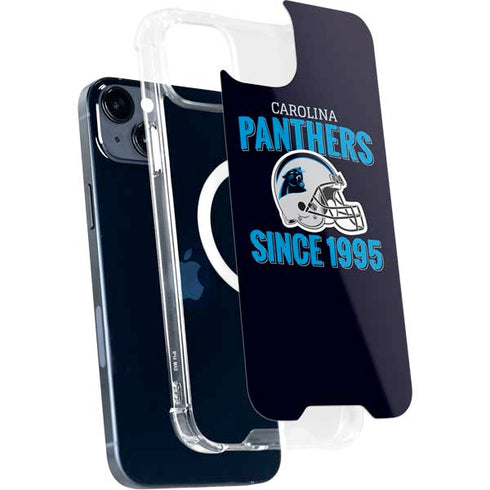 NFL Carolina Panthers Helmet iPhone 14 Plus MagSafe Case