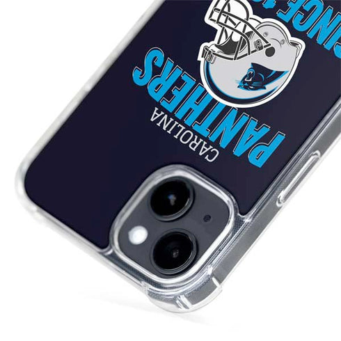 NFL Carolina Panthers Helmet iPhone 15 Plus MagSafe Case