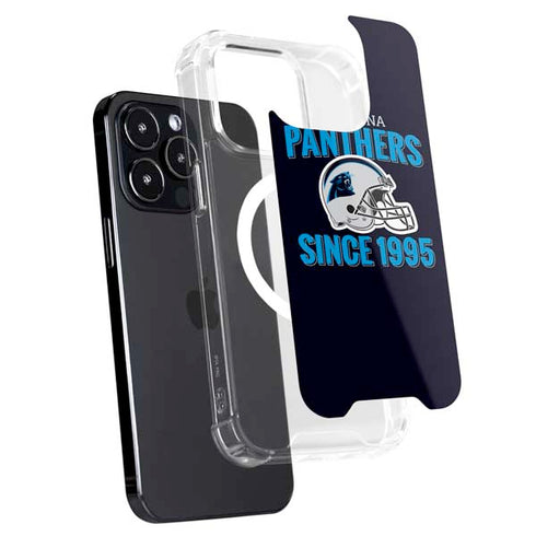 NFL Carolina Panthers Helmet iPhone 15 Pro MagSafe Case