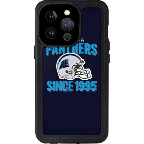 NFL Carolina Panthers Helmet iPhone 14 Pro Waterproof Case