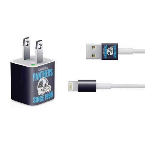 NFL Carolina Panthers Helmet iPhone Charger (5W USB) Skin