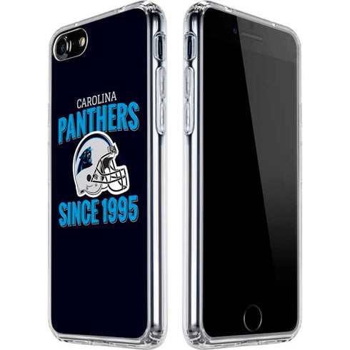 NFL Carolina Panthers Helmet iPhone SE (2nd & 3rd Gen) Clear Case