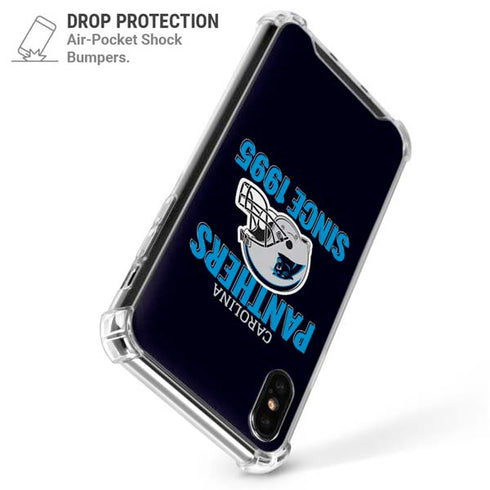 NFL Carolina Panthers Helmet iPhone XS Max Clear Case