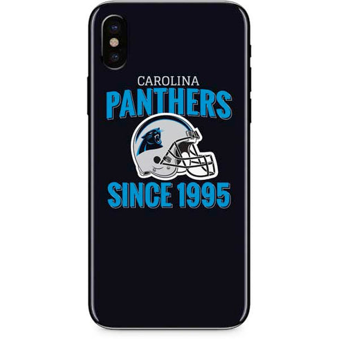 NFL Carolina Panthers Helmet iPhone XS Skin