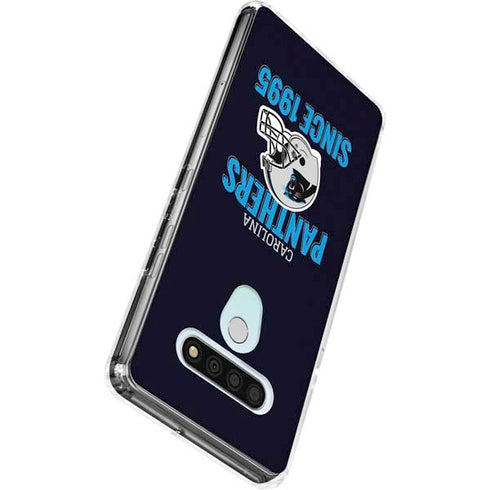 NFL Carolina Panthers Helmet LG Stylo 6 Clear Case