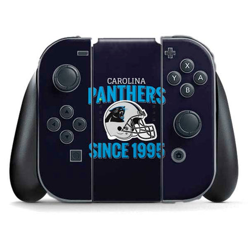 NFL Carolina Panthers Helmet Nintendo Switch (2017-2021) Joy-Con Controller Skin