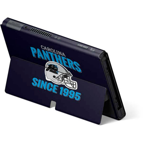 NFL Carolina Panthers Helmet Nintendo Switch OLED (2021) Skin
