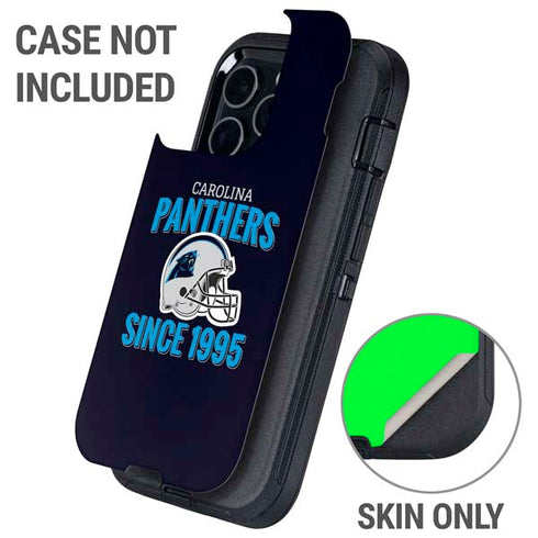 NFL Carolina Panthers Helmet Otterbox Defender iPhone Skin
