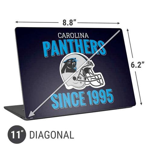NFL Carolina Panthers Helmet Universal Laptop 11in (8.8 x 6.2in) Skin
