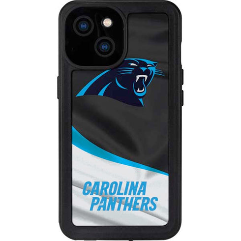 NFL Carolina Panthers iPhone 15 Waterproof Case