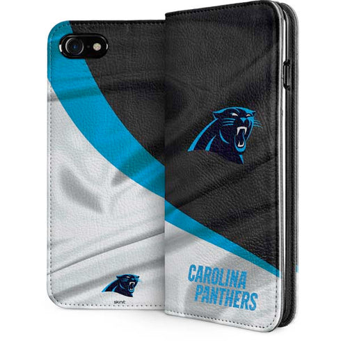 NFL Carolina Panthers iPhone SE (2nd & 3rd Gen) Folio Case