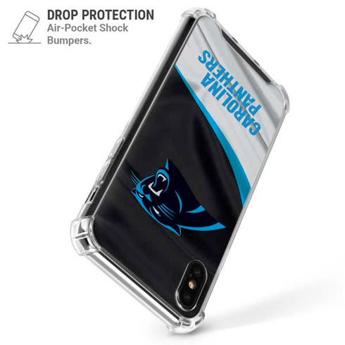 NFL Carolina Panthers iPhone XS Max Clear Case