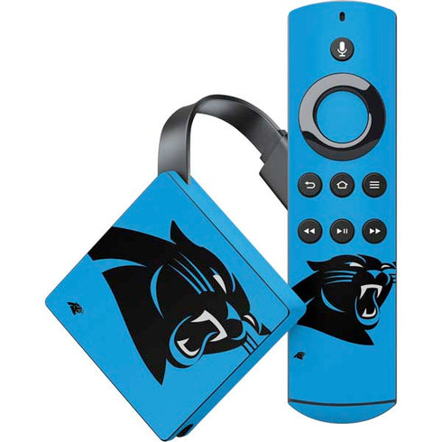 NFL Carolina Panthers Large Logo Amazon Fire TV Skin