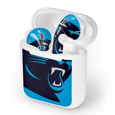 NFL Carolina Panthers Large Logo Apple AirPods Skin