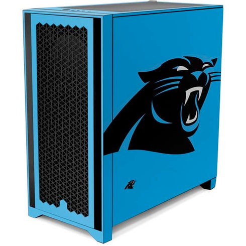 NFL Carolina Panthers Large Logo Corsair 4000D Tempered Glass Mid-Tower ATX Case Skin