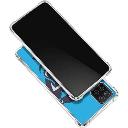 NFL Carolina Panthers Large Logo Galaxy A12 Clear Case