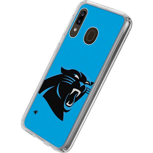 NFL Carolina Panthers Large Logo Galaxy A20 Clear Case