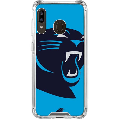 NFL Carolina Panthers Large Logo Galaxy A30 Clear Case