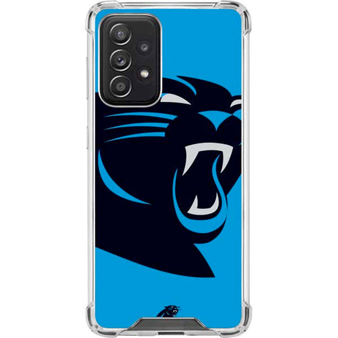 NFL Carolina Panthers Large Logo Galaxy A52 5G Clear Case