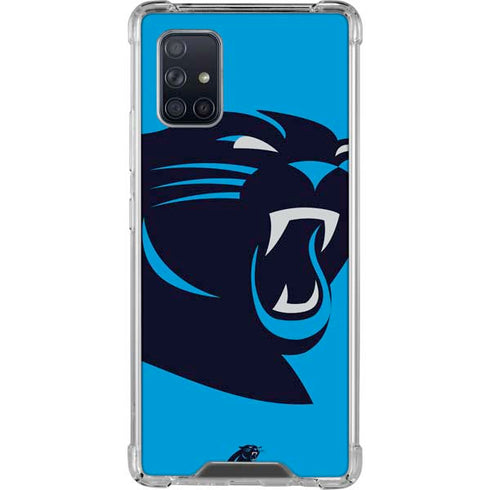 NFL Carolina Panthers Large Logo Galaxy A71 5G Clear Case