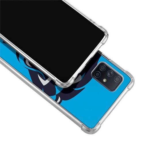 NFL Carolina Panthers Large Logo Galaxy A71 5G Clear Case