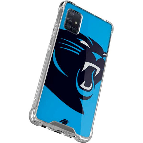 NFL Carolina Panthers Large Logo Galaxy A71 5G Clear Case