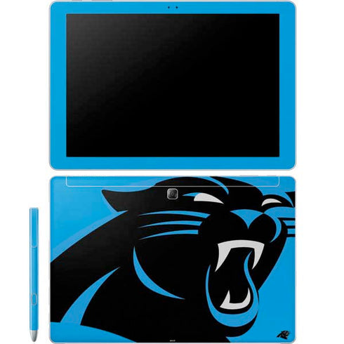 NFL Carolina Panthers Large Logo Galaxy Book 12in Skin