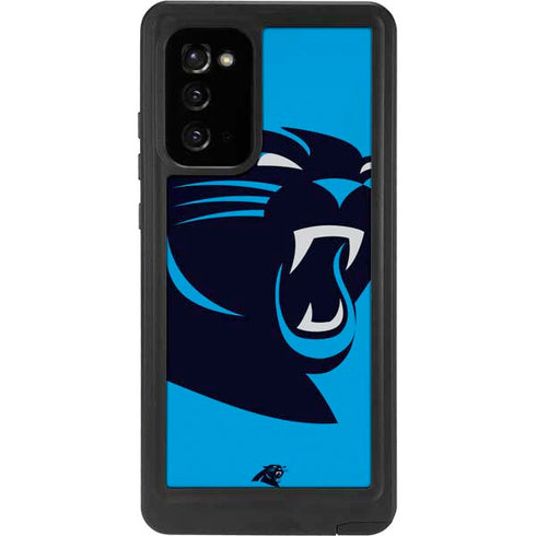 NFL Carolina Panthers Large Logo Galaxy Note20 5G Waterproof Case