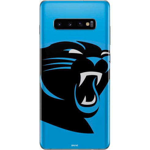 NFL Carolina Panthers Large Logo Galaxy S10 Plus Skin