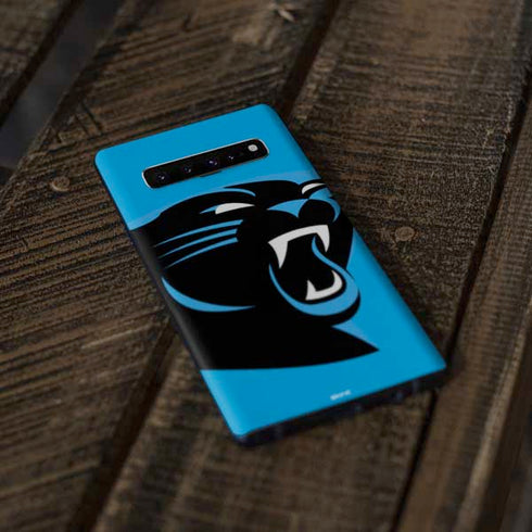 NFL Carolina Panthers Large Logo Galaxy S10 Plus Skin