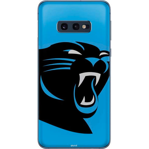 NFL Carolina Panthers Large Logo Galaxy S10e Skin