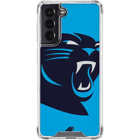 NFL Carolina Panthers Large Logo Galaxy S22 Clear Case