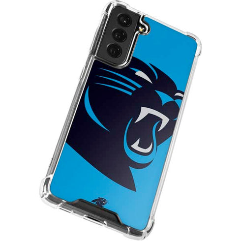 NFL Carolina Panthers Large Logo Galaxy S22 Plus Clear Case