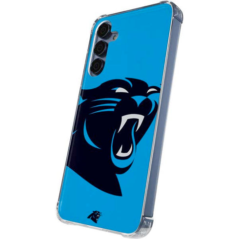 NFL Carolina Panthers Large Logo Galaxy S24 Clear Case