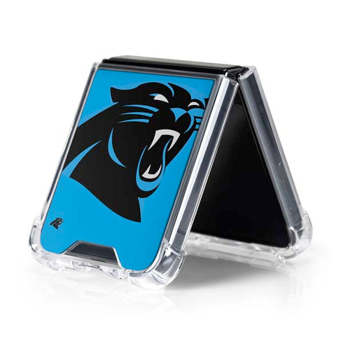 NFL Carolina Panthers Large Logo Galaxy Z Flip5 5G Clear Case