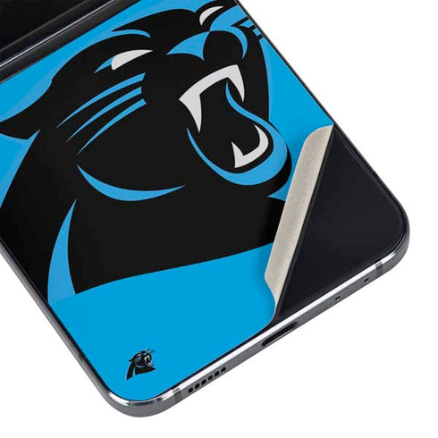 NFL Carolina Panthers Large Logo Galaxy Z Flip5 5G Skin