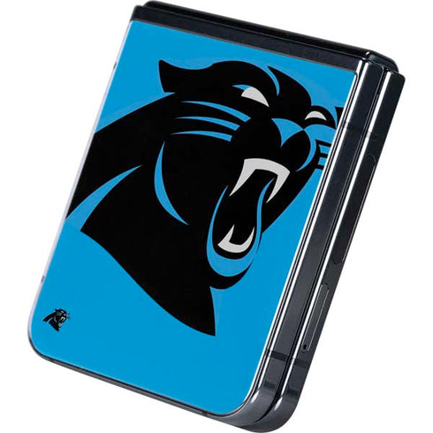 NFL Carolina Panthers Large Logo Galaxy Z Flip5 5G Skin