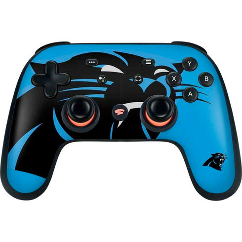 NFL Carolina Panthers Large Logo Google Stadia Controller Skin
