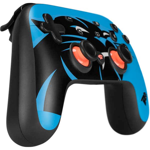 NFL Carolina Panthers Large Logo Google Stadia Controller Skin