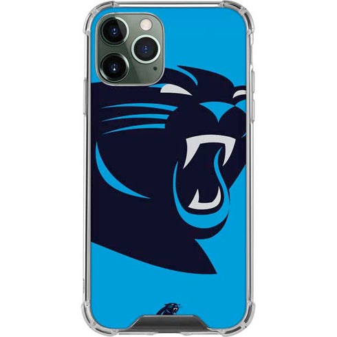 NFL Carolina Panthers Large Logo iPhone 11 Pro Max Clear Case