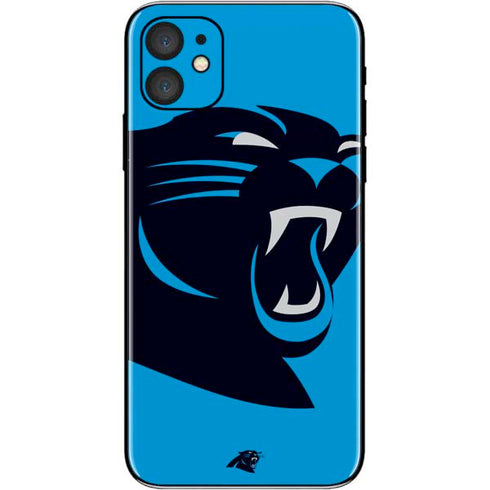 NFL Carolina Panthers Large Logo iPhone 11 Skin