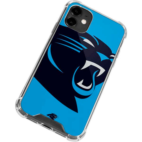 NFL Carolina Panthers Large Logo iPhone 12 Mini Clear Case