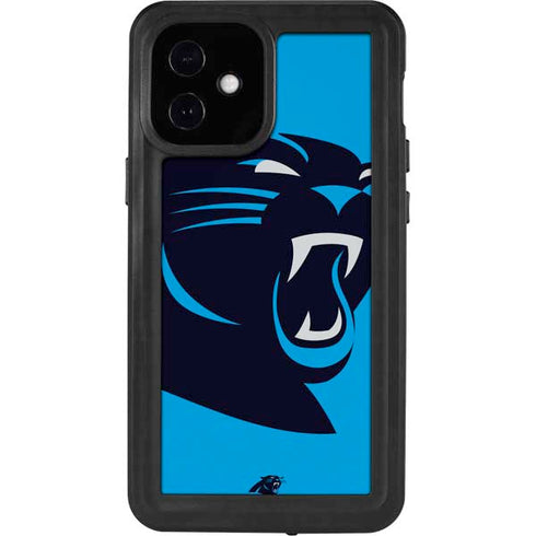 NFL Carolina Panthers Large Logo iPhone 12 Mini Waterproof Case