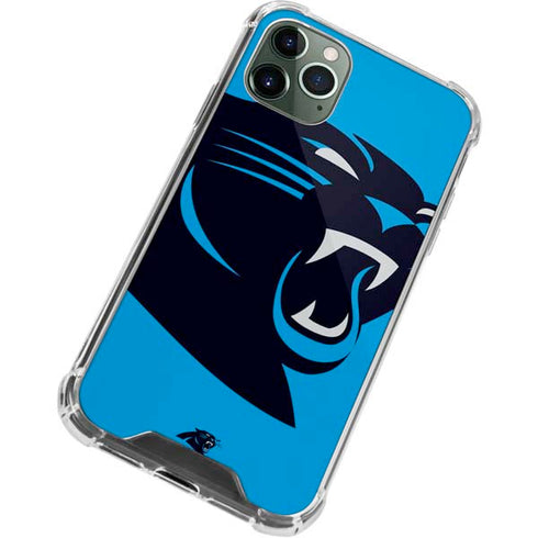 NFL Carolina Panthers Large Logo iPhone 12 Pro Clear Case