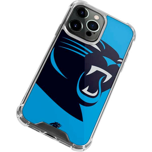 NFL Carolina Panthers Large Logo iPhone 13 Pro Clear Case