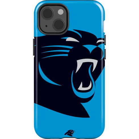 NFL Carolina Panthers Large Logo iPhone 15 Impact Case